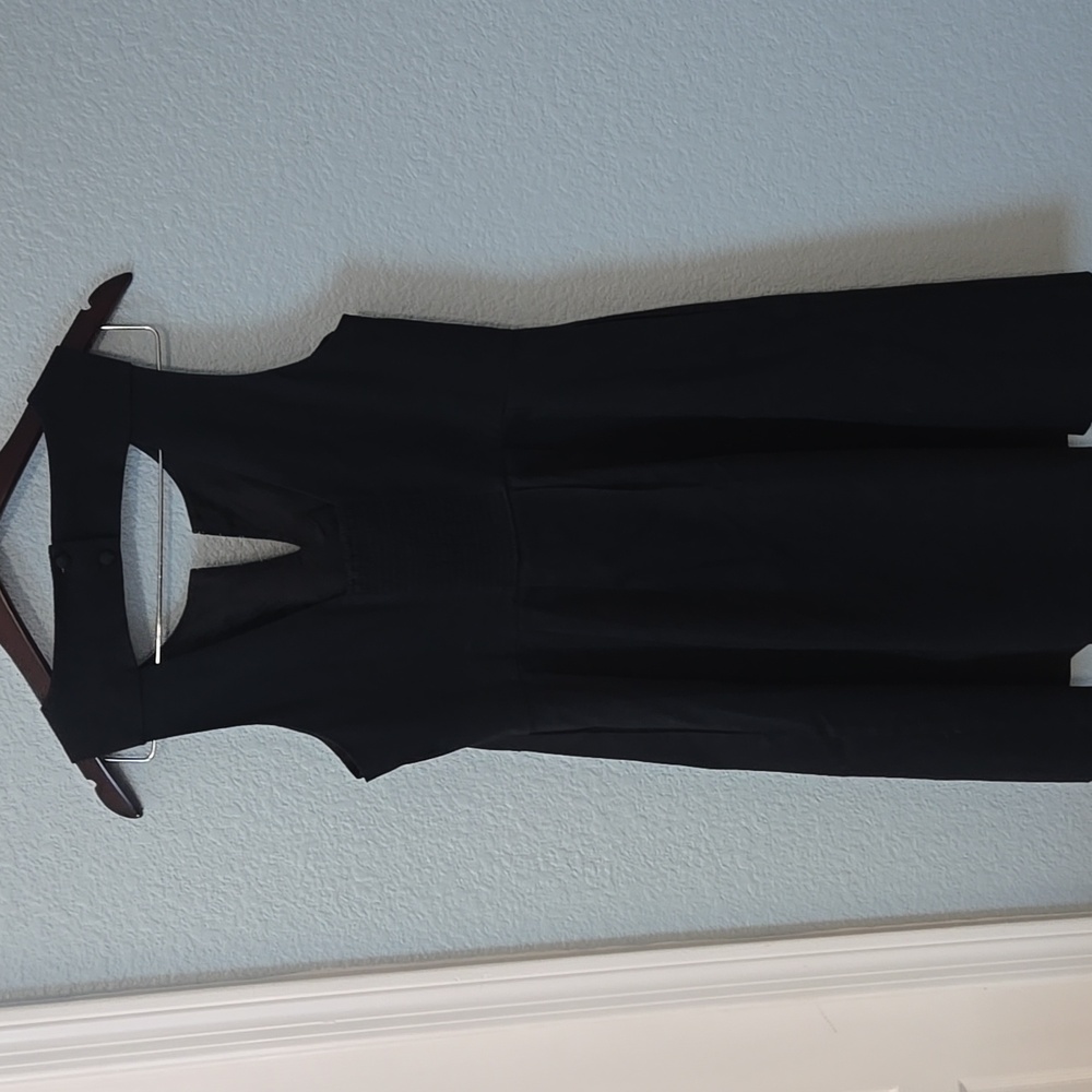Anthropologie Moulinette Soeurs Embroidered Perennial Dress Black Floral Sz 10 - Picture 10 of 14